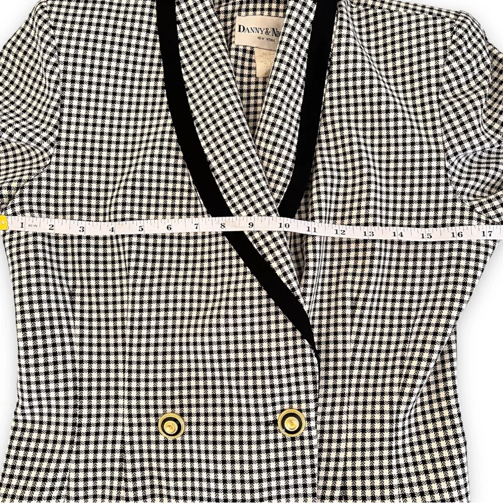 Vintage Plaid Gold Button Detail Double Breasted Flight
Stewardess Dress Size 4_8